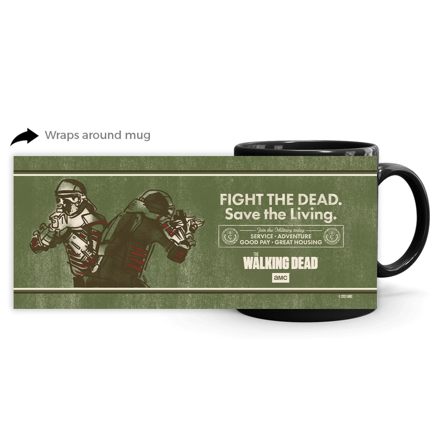 The Walking Dead Commonwealth Poster Black Mug - Image 3