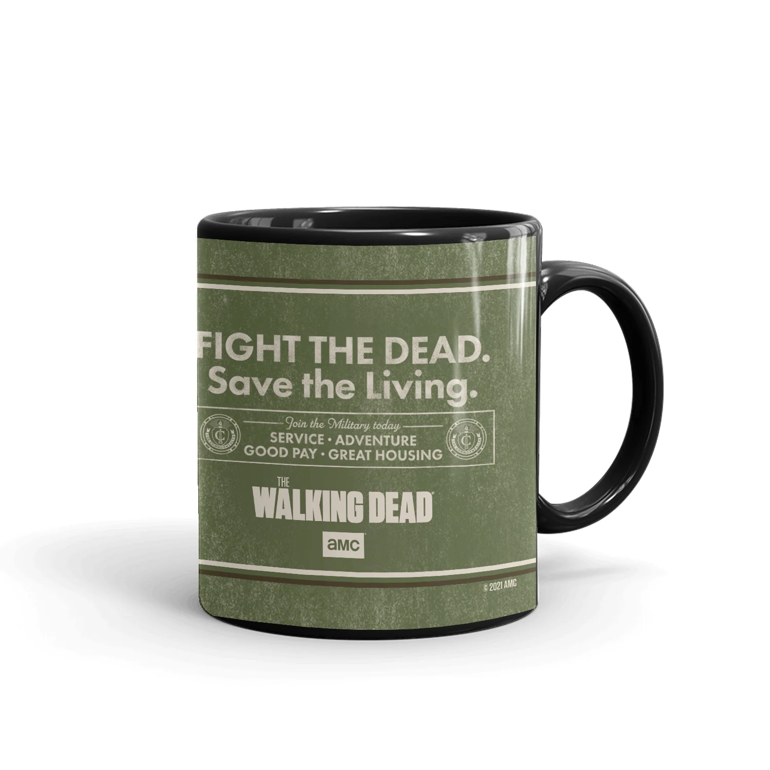 The Walking Dead Commonwealth Poster Black Mug - Image 4