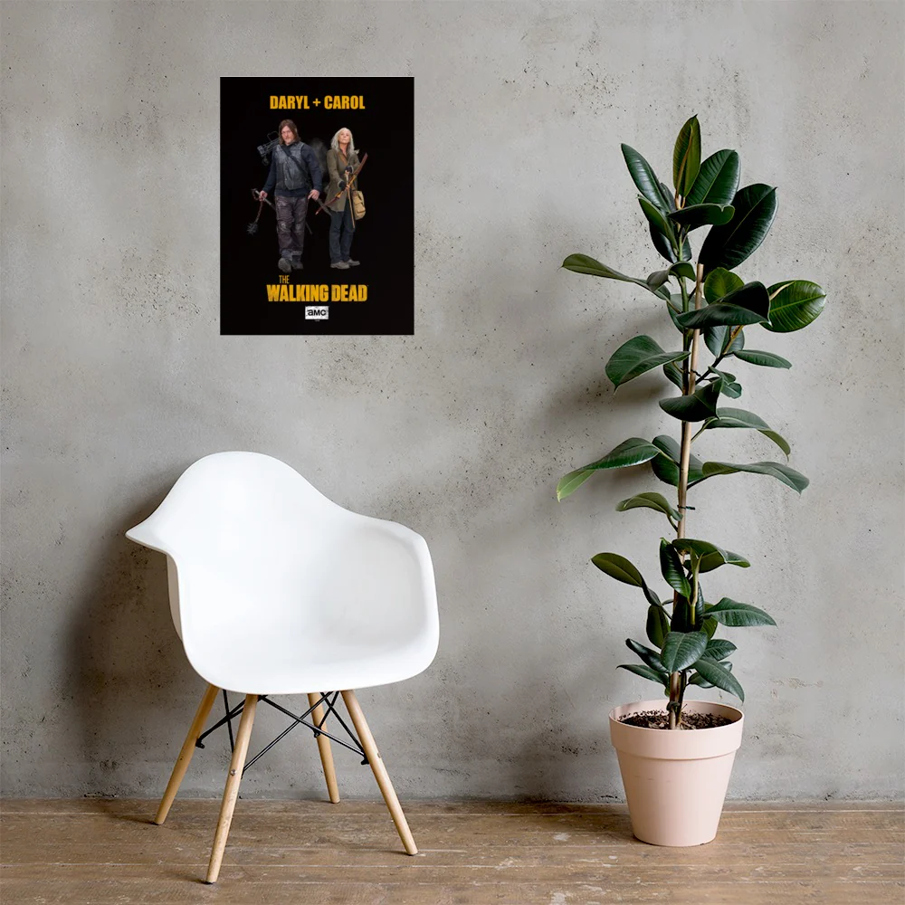 The Walking Dead Daryl + Carol Premium Satin Poster - Image 2