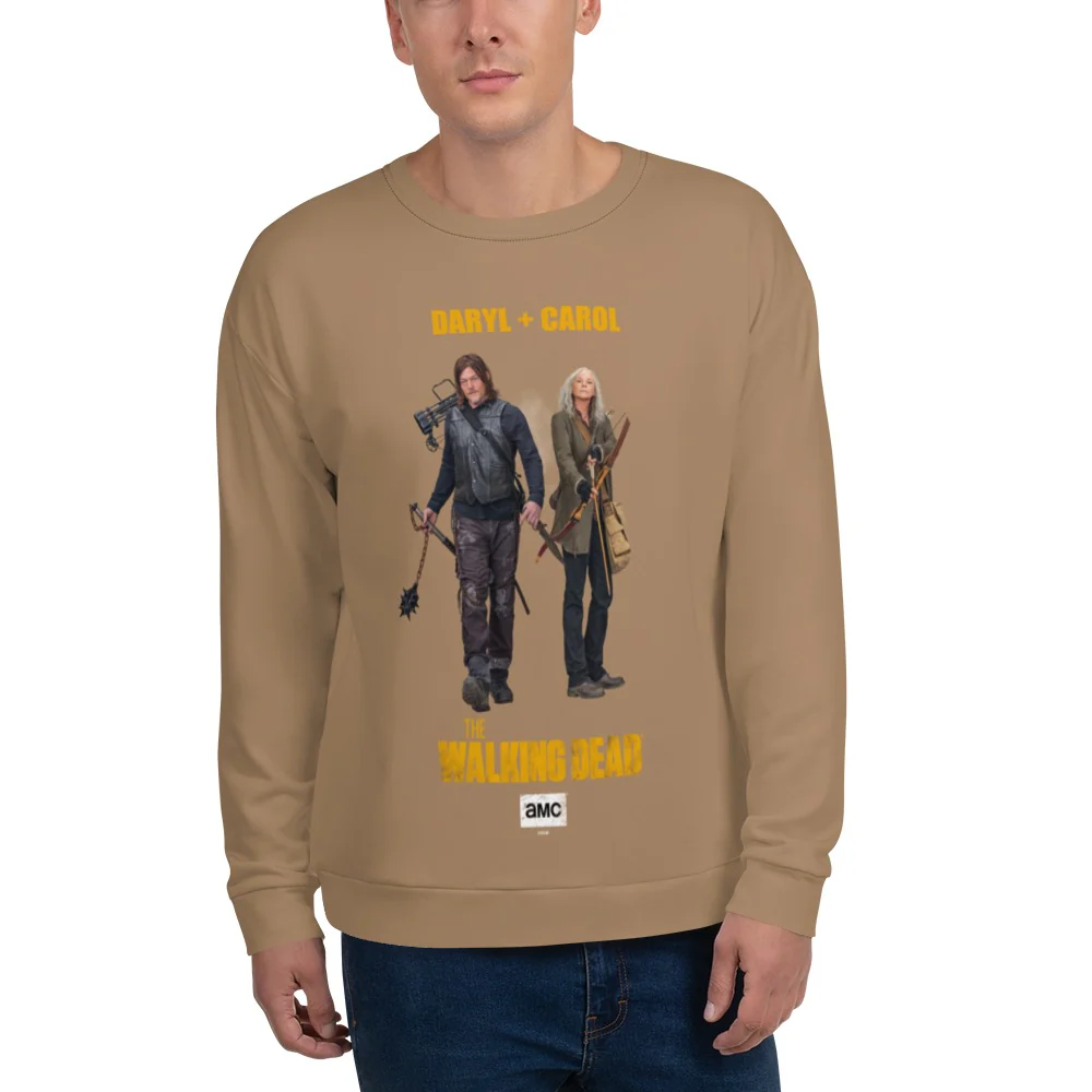 The Walking Dead Daryl + Carol Unisex Crew Neck Sweatshirt - Image 2