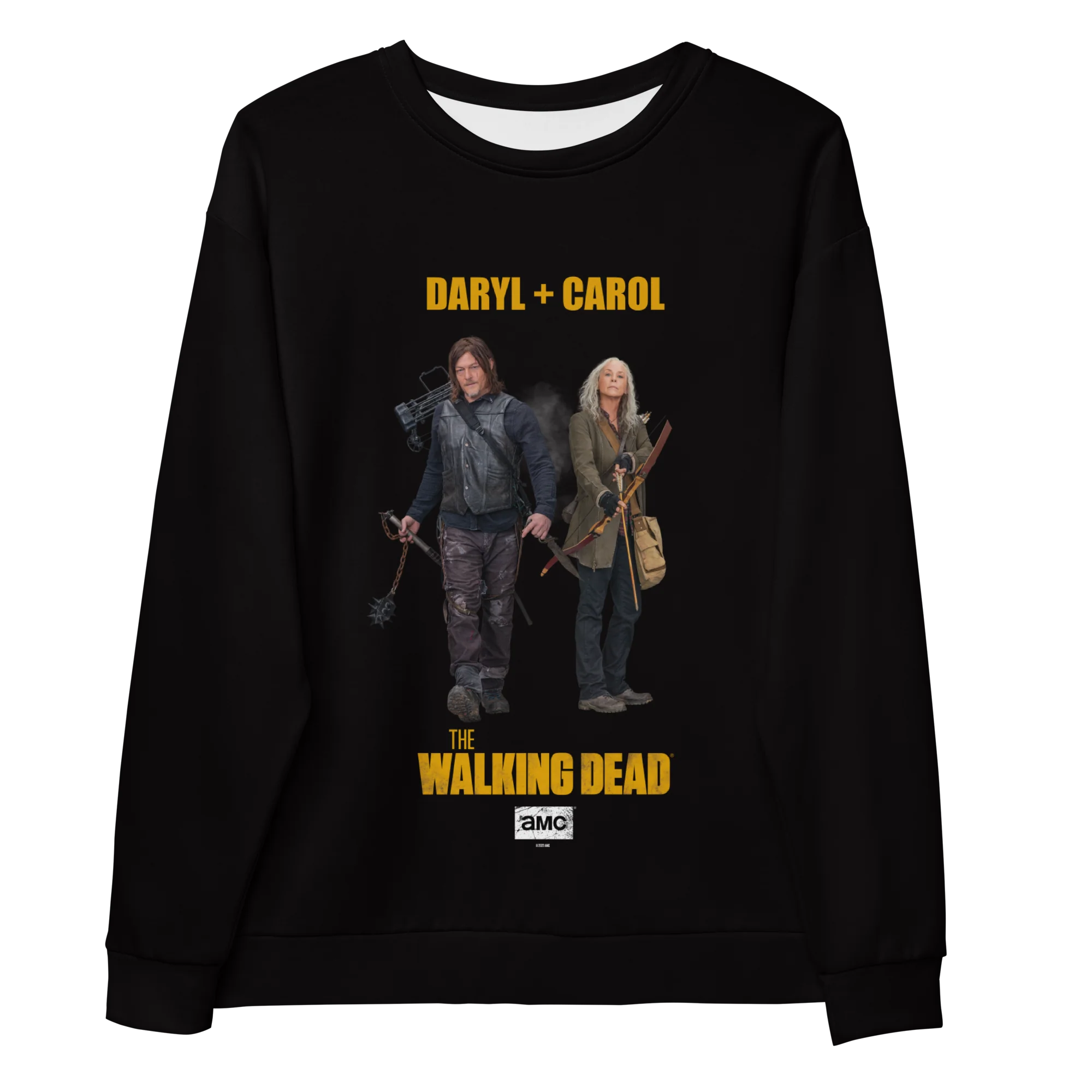 The Walking Dead Daryl + Carol Unisex Crew Neck Sweatshirt - Image 3