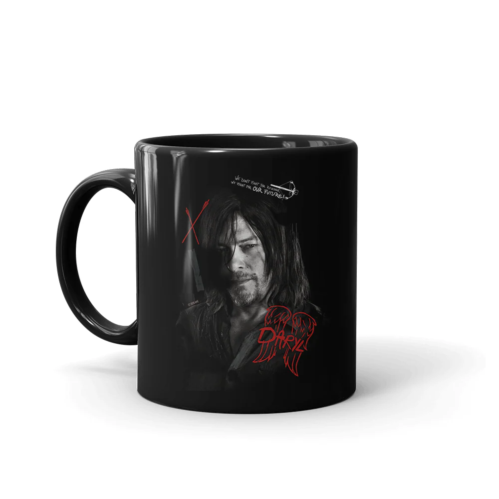 The Walking Dead Daryl Graffiti Black Mug - Image 3
