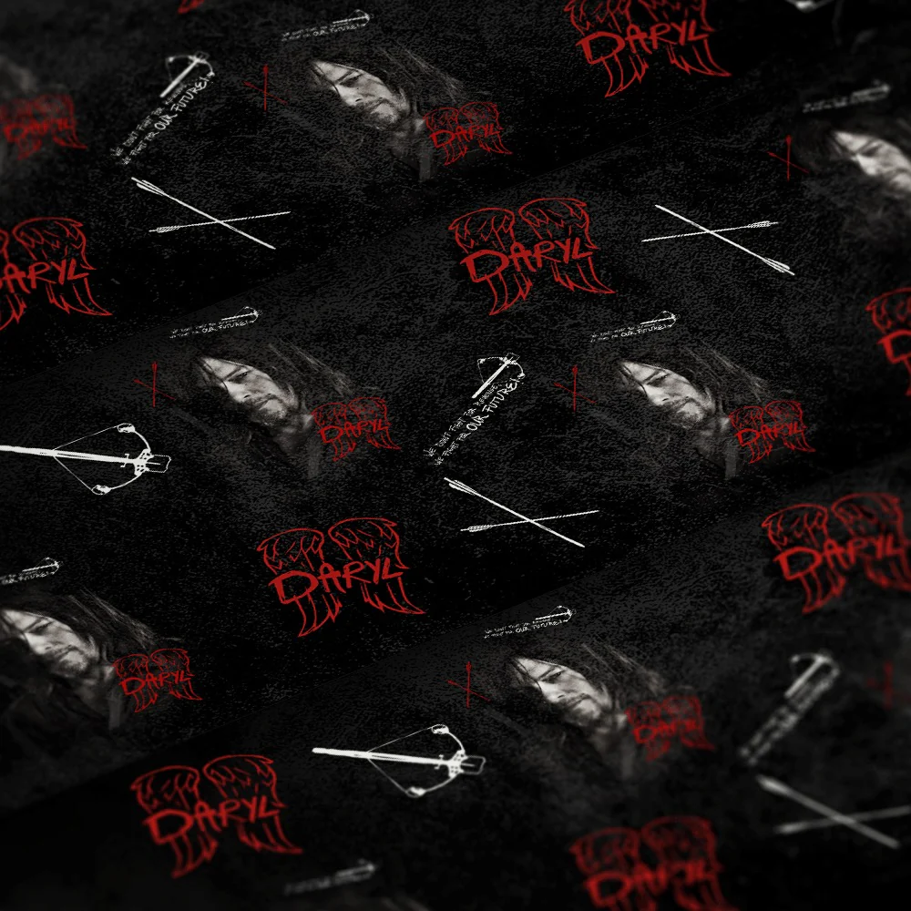 The Walking Dead Daryl Graffiti Wrapping Paper - Image 2