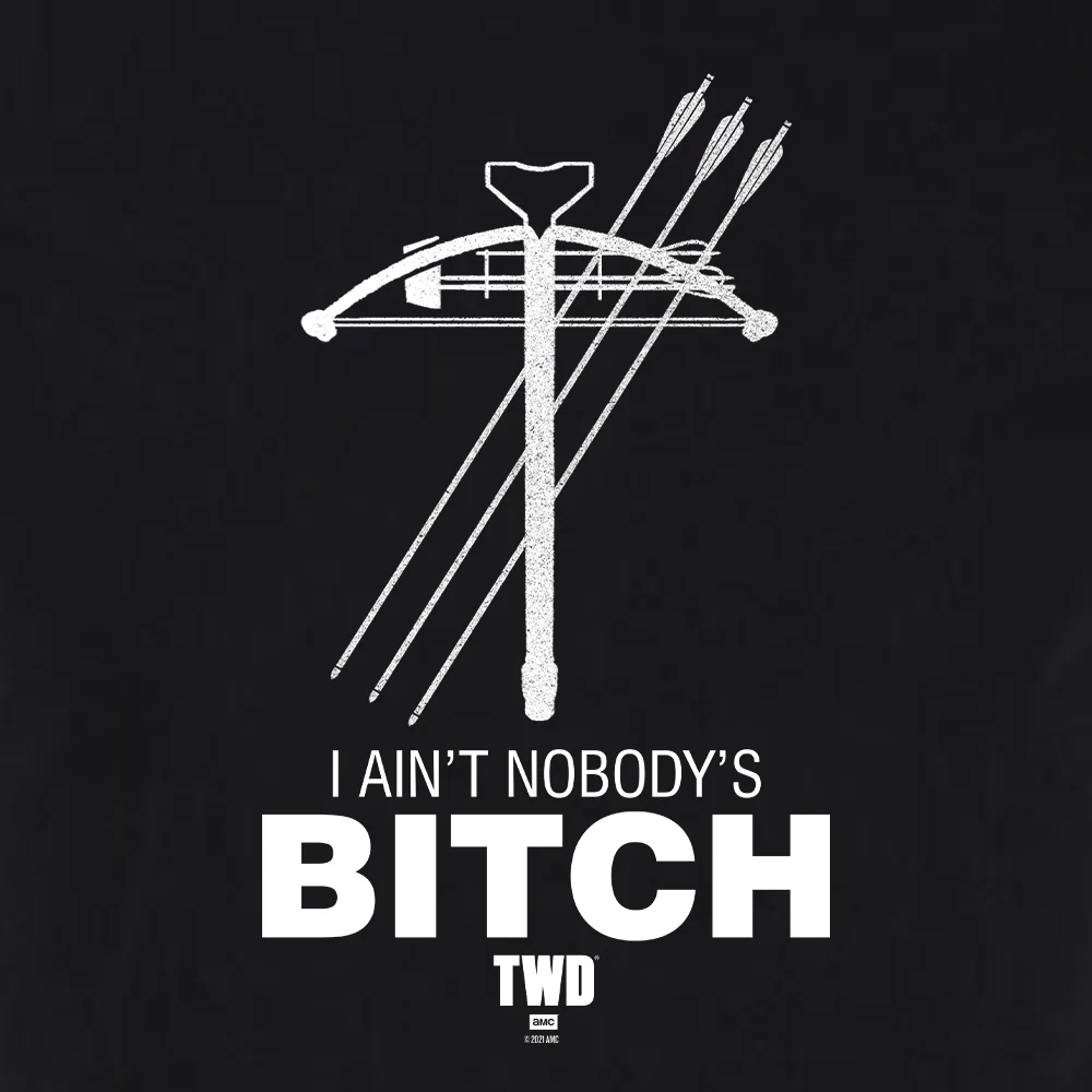 The Walking Dead Daryl Nobody's Bitch Adult Short Sleeve T-Shirt - Image 2