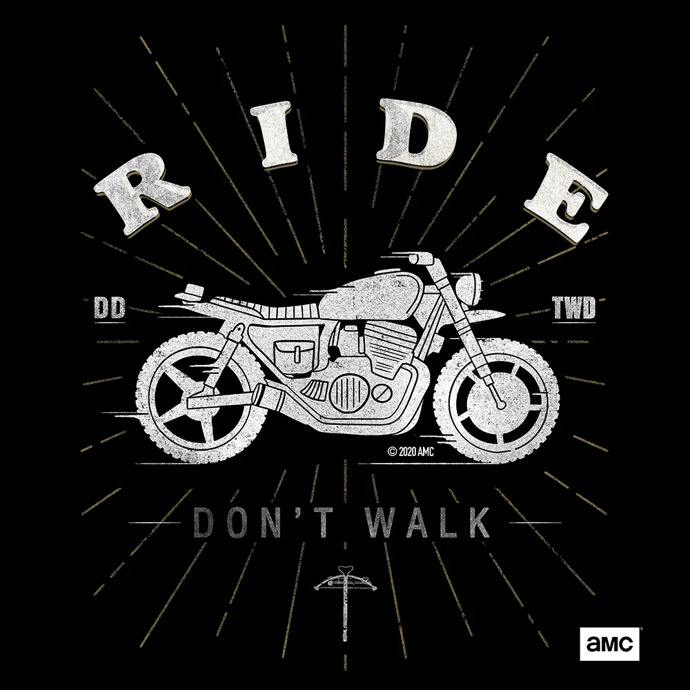 The Walking Dead Daryl Ride Don't Walk Adult Short Sleeve T-Shirt - Image 2
