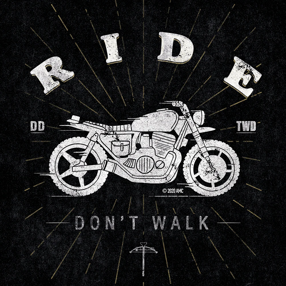 The Walking Dead Daryl Ride Don't Walk Premium Satin Poster - Image 3