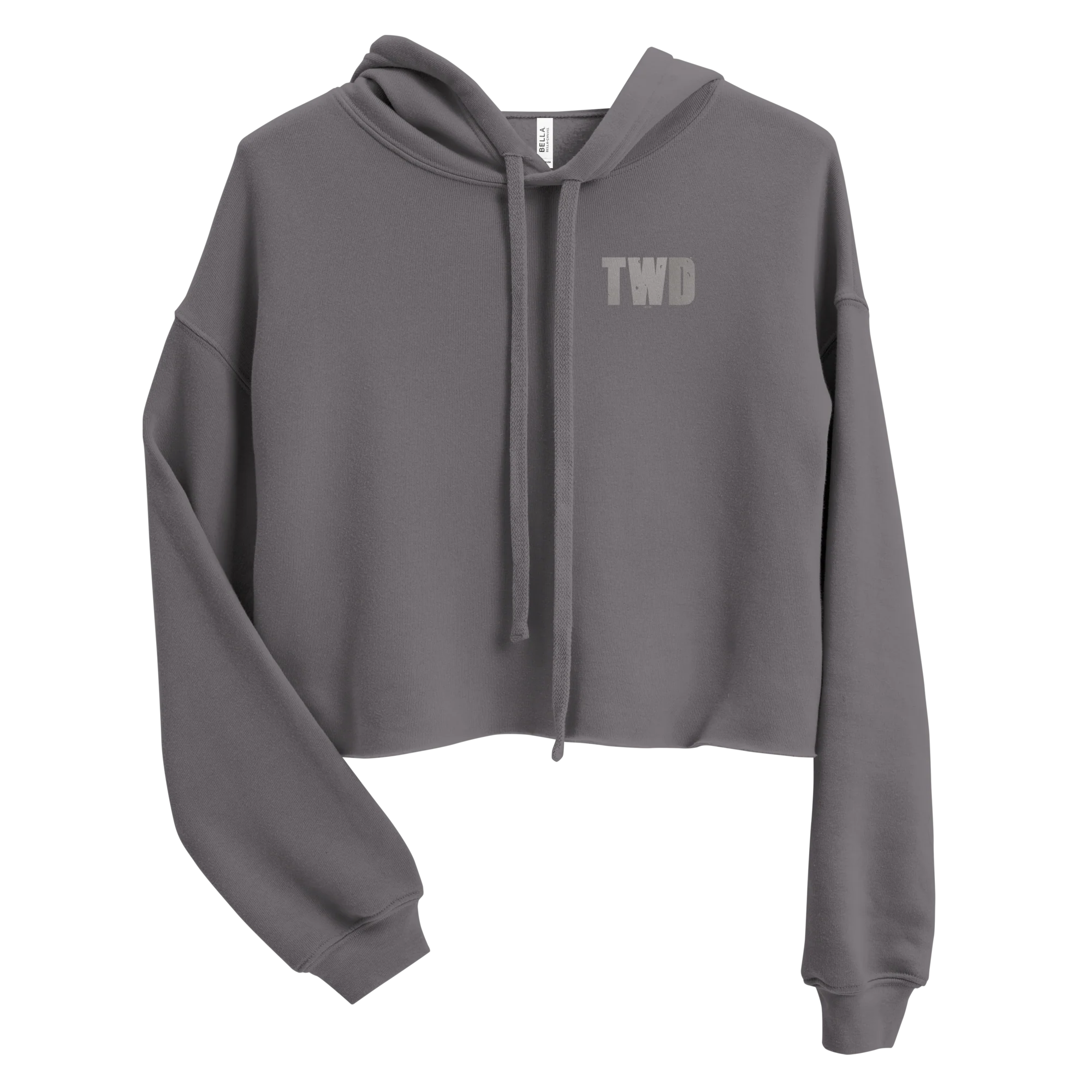 The Walking Dead Daryl's Wings Women's Fleece Crop Hooded Sweatshirt - Image 3