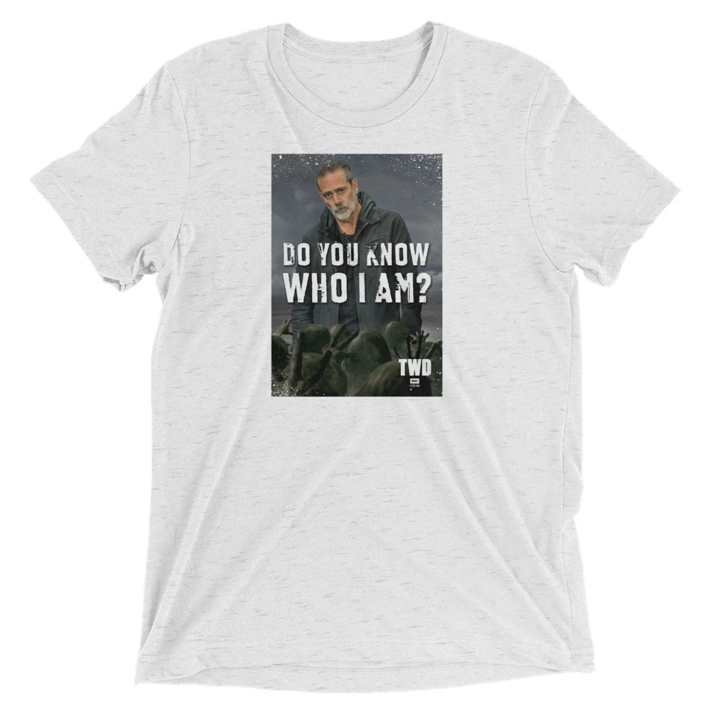 The Walking Dead Do You Know Quote Adult Tri-Blend T-Shirt - Image 3