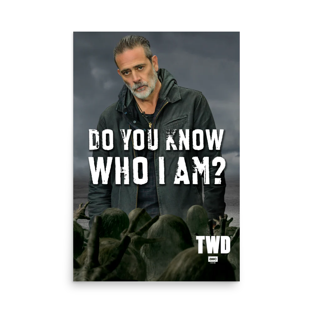 The Walking Dead Do You Know Quote Premium Satin Poster - Image 3
