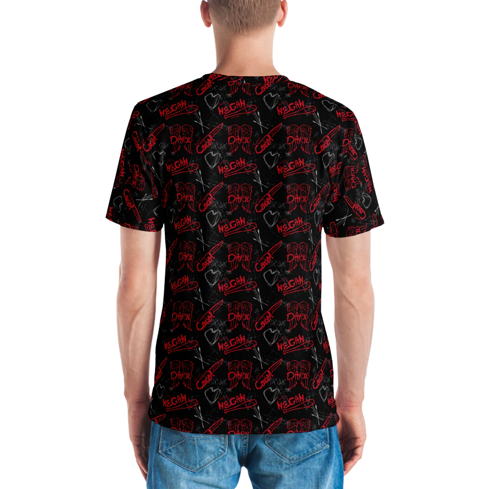 The Walking Dead Edge Adult All-Over Print T-Shirt - Image 3