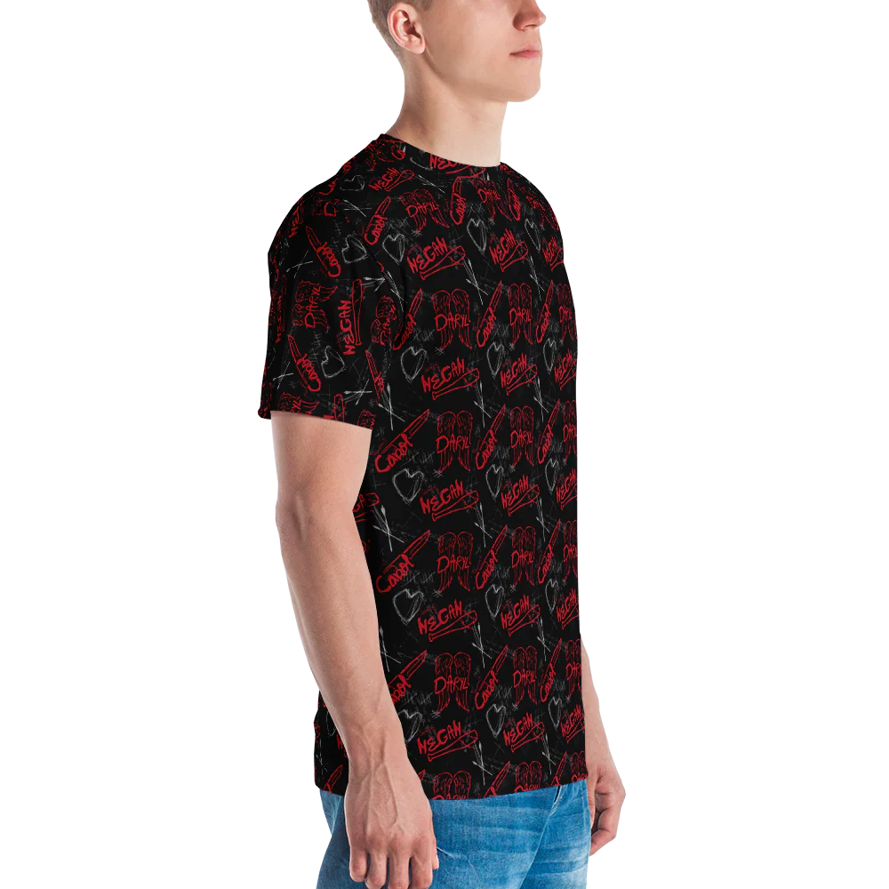The Walking Dead Edge Adult All-Over Print T-Shirt - Image 4