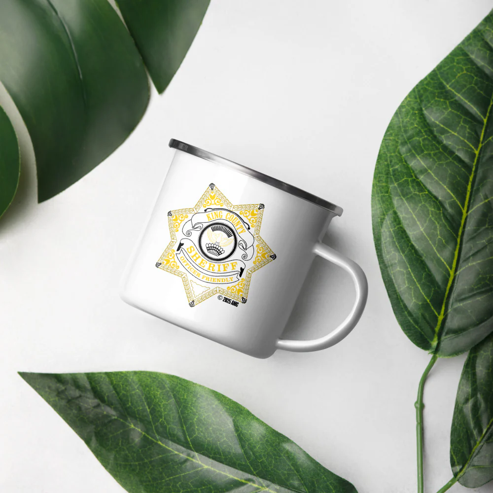 The Walking Dead Enamel Mug 15th Anniversary 'Officer Friendly' Badge - Image 3