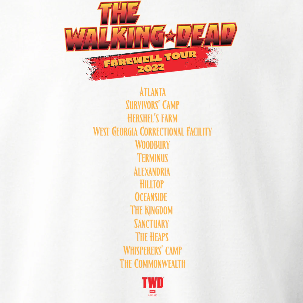 The Walking Dead Farewell Tour Band Fleece Crewneck Sweatshirt - Image 3