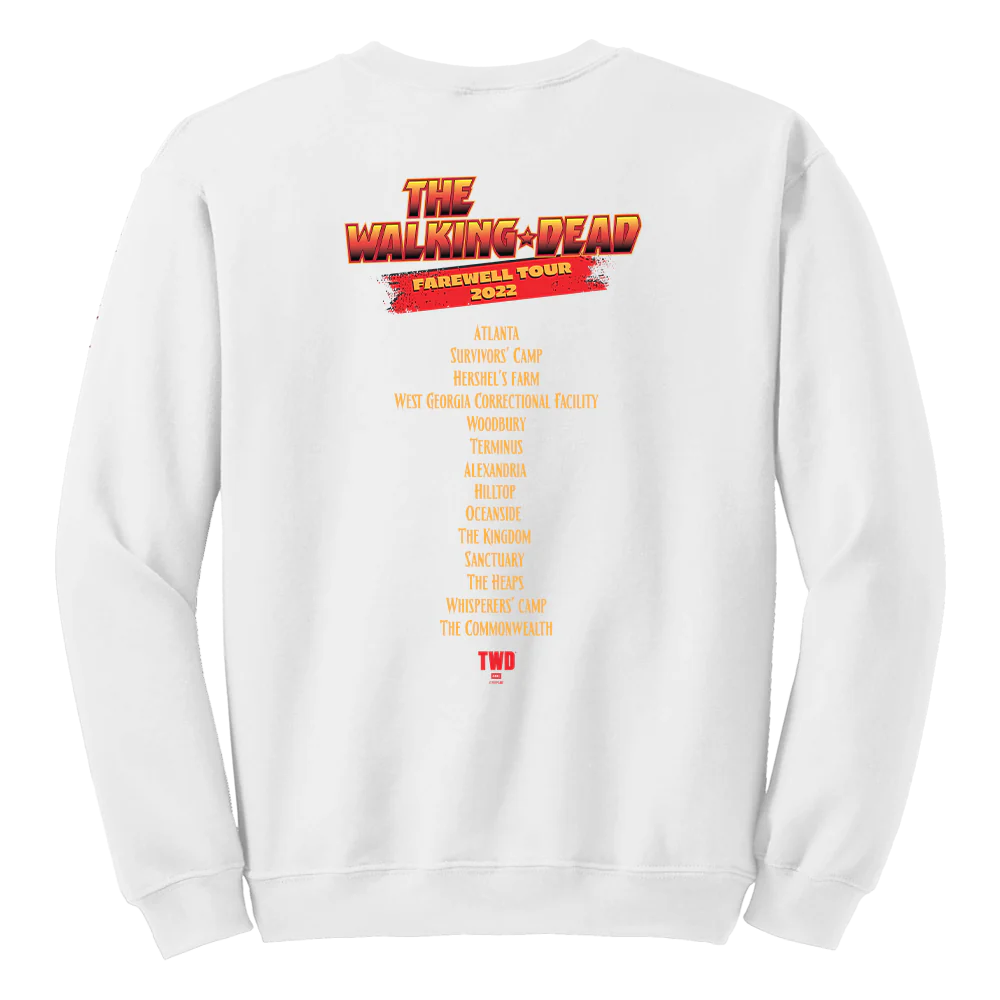 The Walking Dead Farewell Tour Band Fleece Crewneck Sweatshirt - Image 4