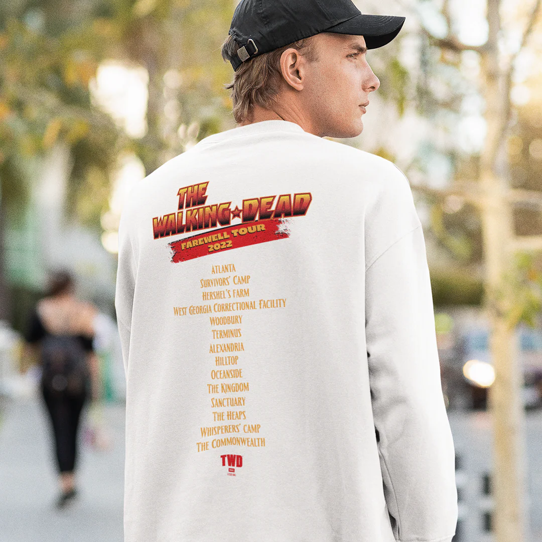 The Walking Dead Farewell Tour Band Fleece Crewneck Sweatshirt - Image 6