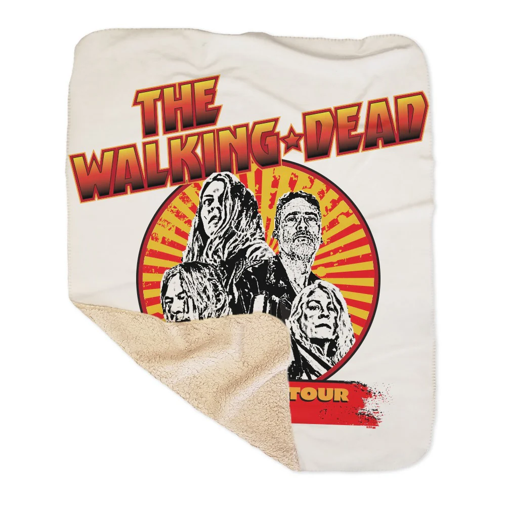 The Walking Dead Farewell Tour Band Sherpa Blanket - Image 4
