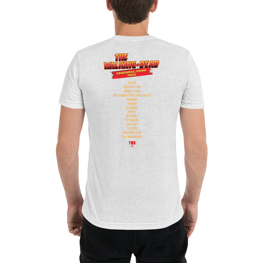 The Walking Dead Farewell Tour Band Unisex Tri-Blend T-Shirt - Image 3