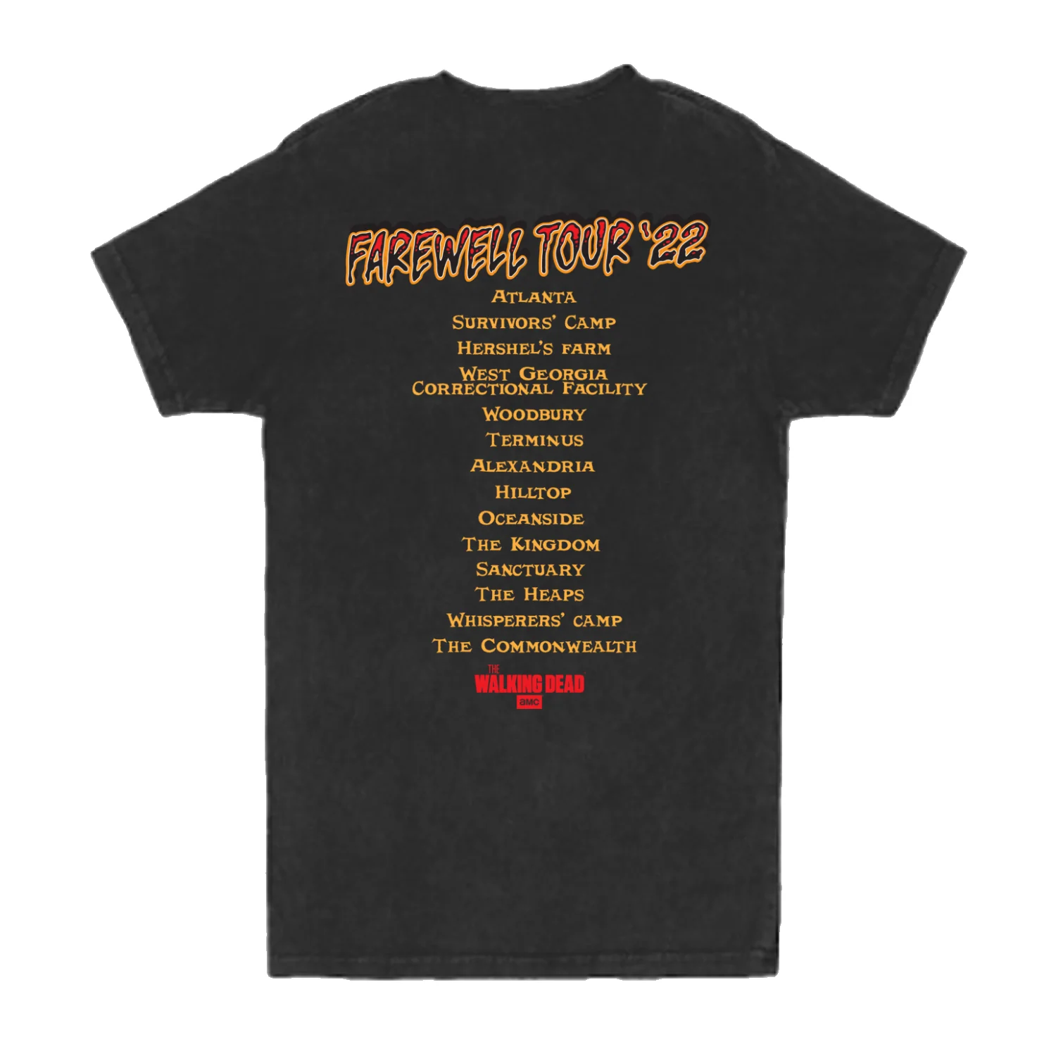 The Walking Dead Farewell Tour Walker Vintage Distressed T-Shirt - Image 2