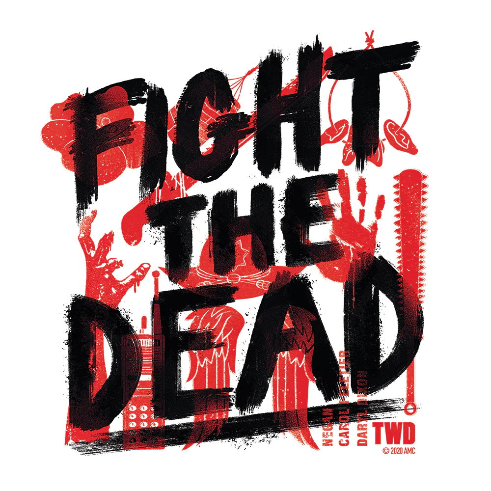 The Walking Dead Fight The Dead Adult Short Sleeve T-Shirt - Image 2