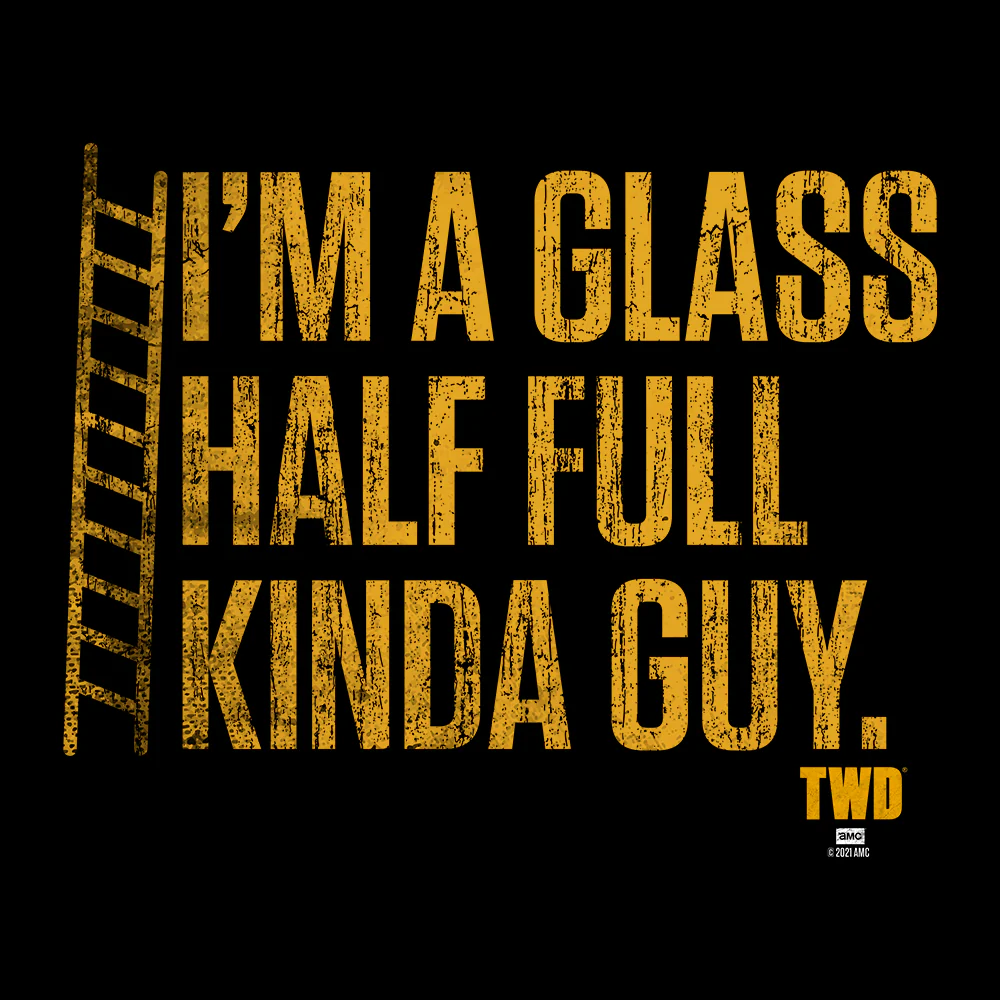 The Walking Dead Glass Half Full Adult Short Sleeve T-Shirt - Image 2