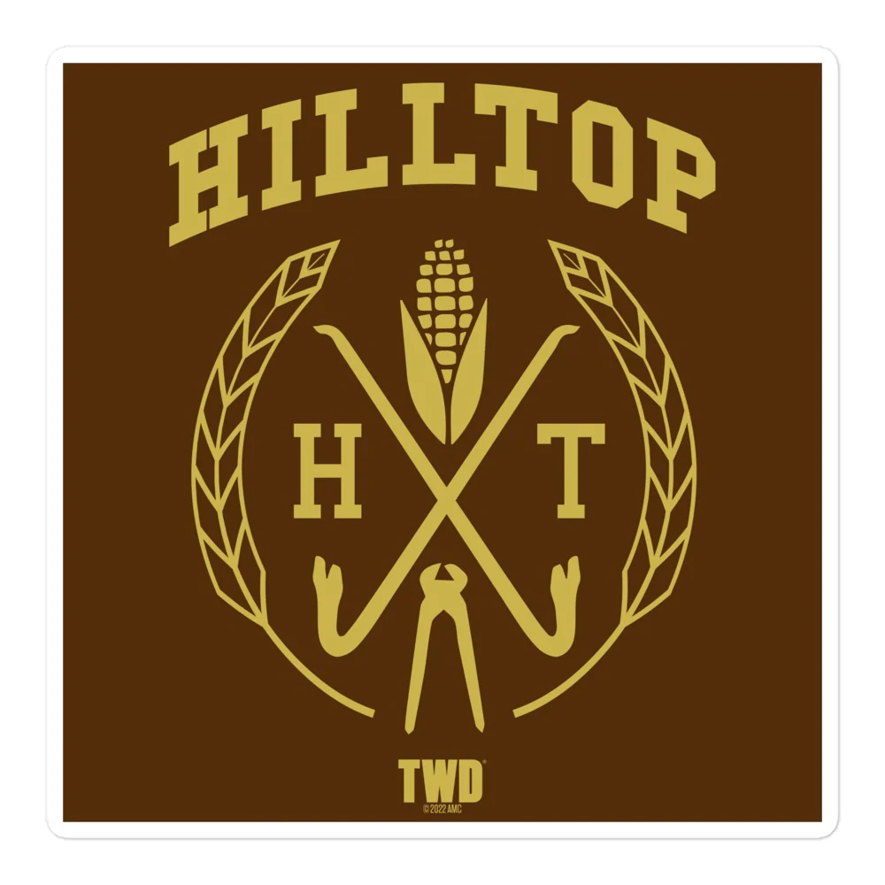 The Walking Dead Hilltop Collegiate Die Cut Sticker - Image 2