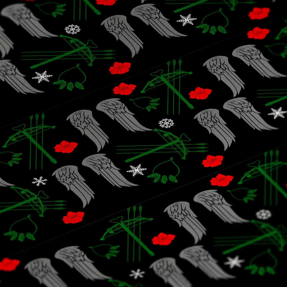 The Walking Dead Holiday Pattern Wrapping Paper - Image 2