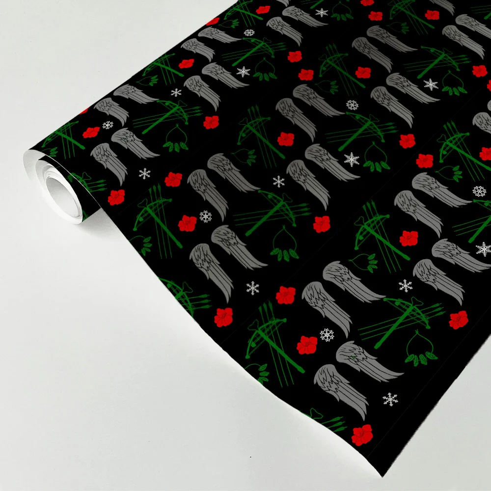The Walking Dead Holiday Pattern Wrapping Paper - Image 3