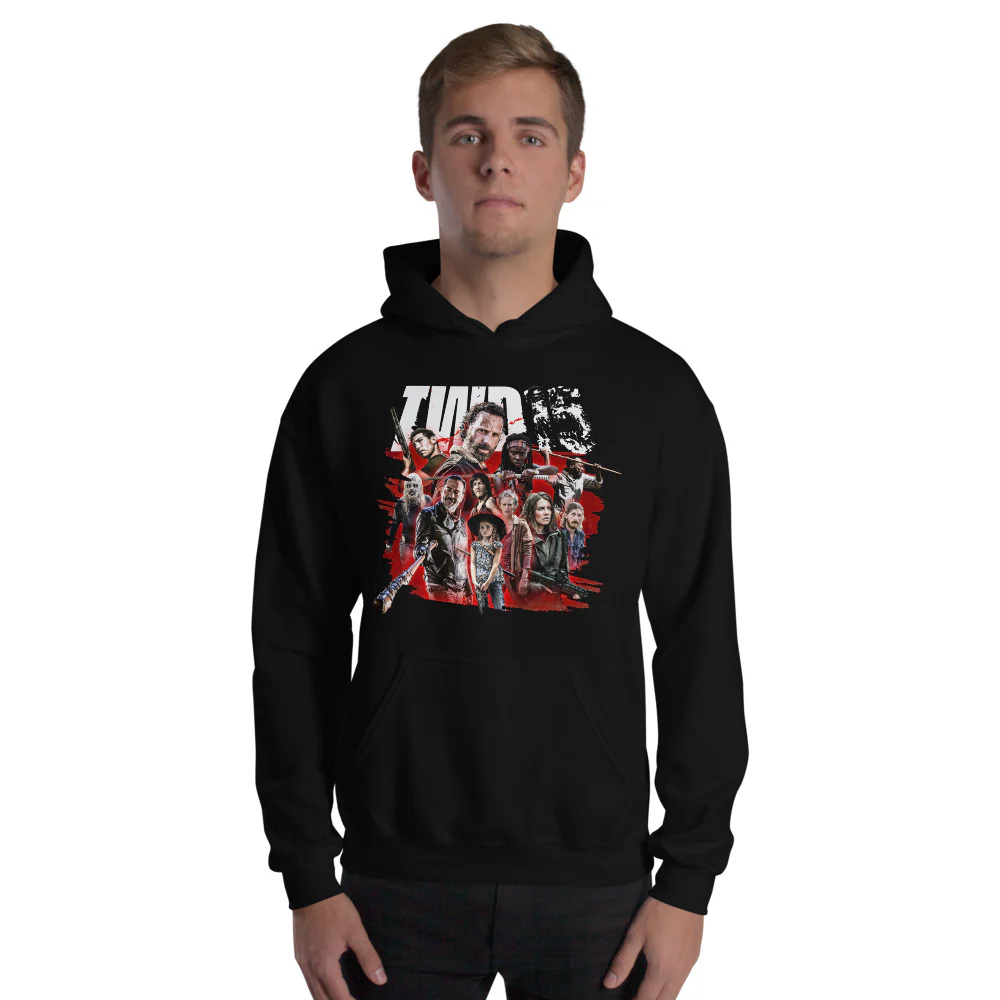 The Walking Dead Hoodie 15th Anniversary Character Mashup - Image 3