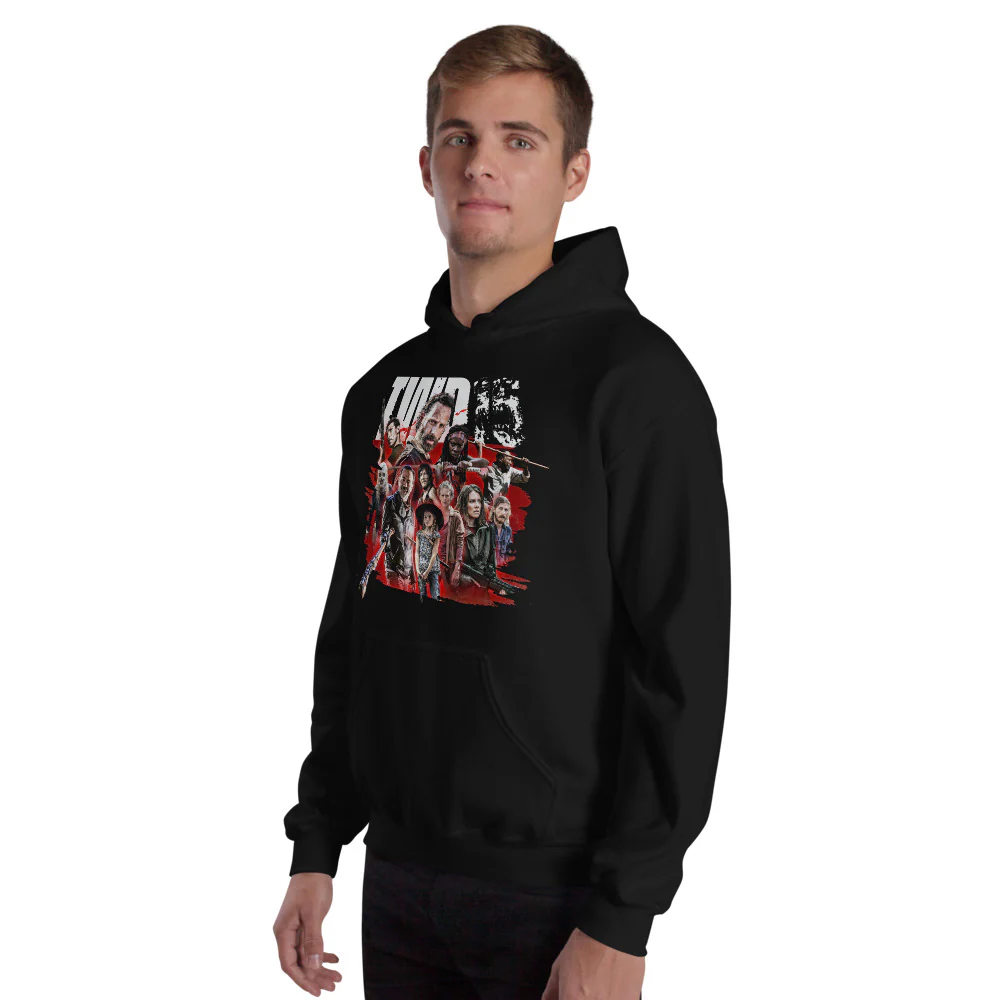 The Walking Dead Hoodie 15th Anniversary Character Mashup - Image 7