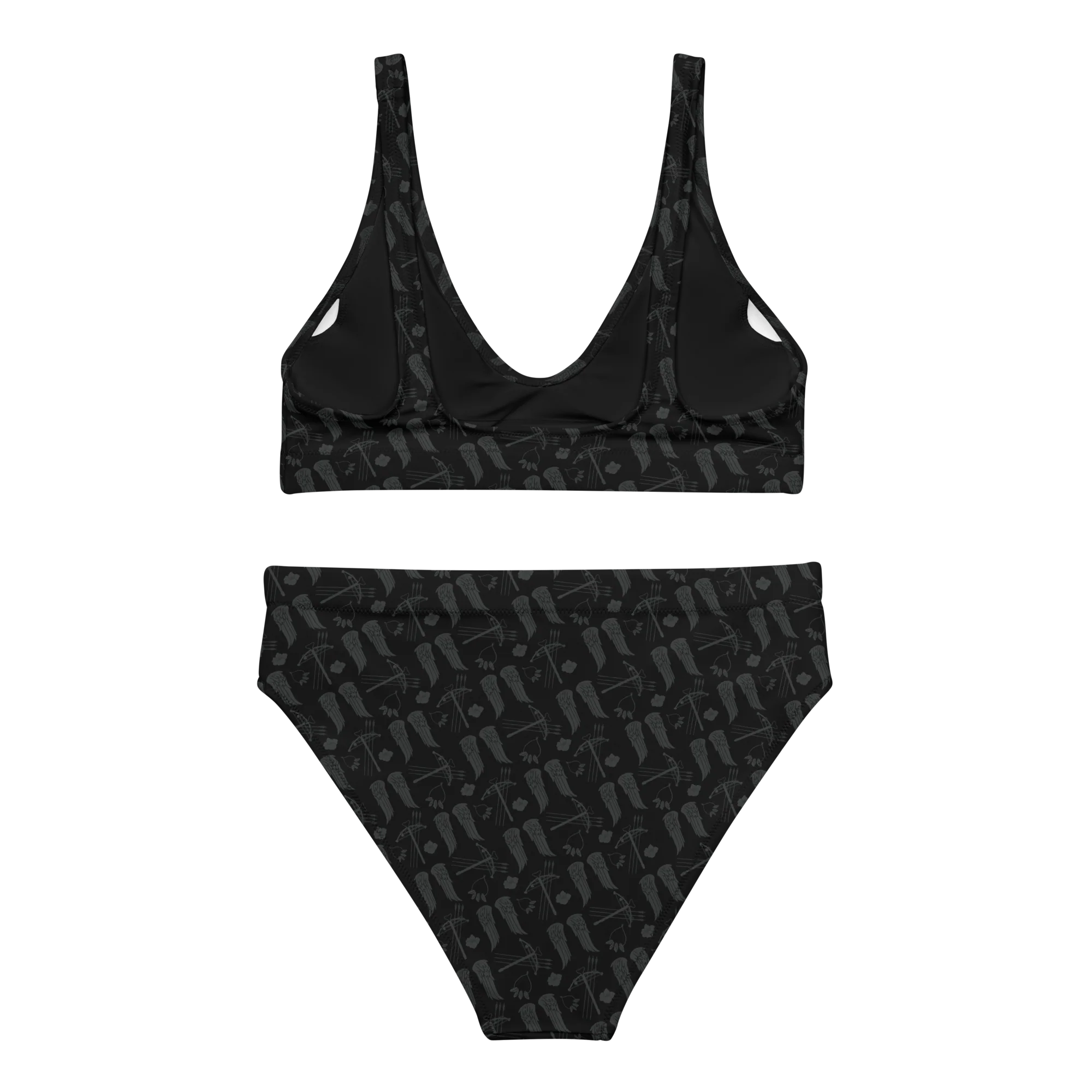 The Walking Dead Icons All Over Print Recycled High-Waisted Bikini - Image 2