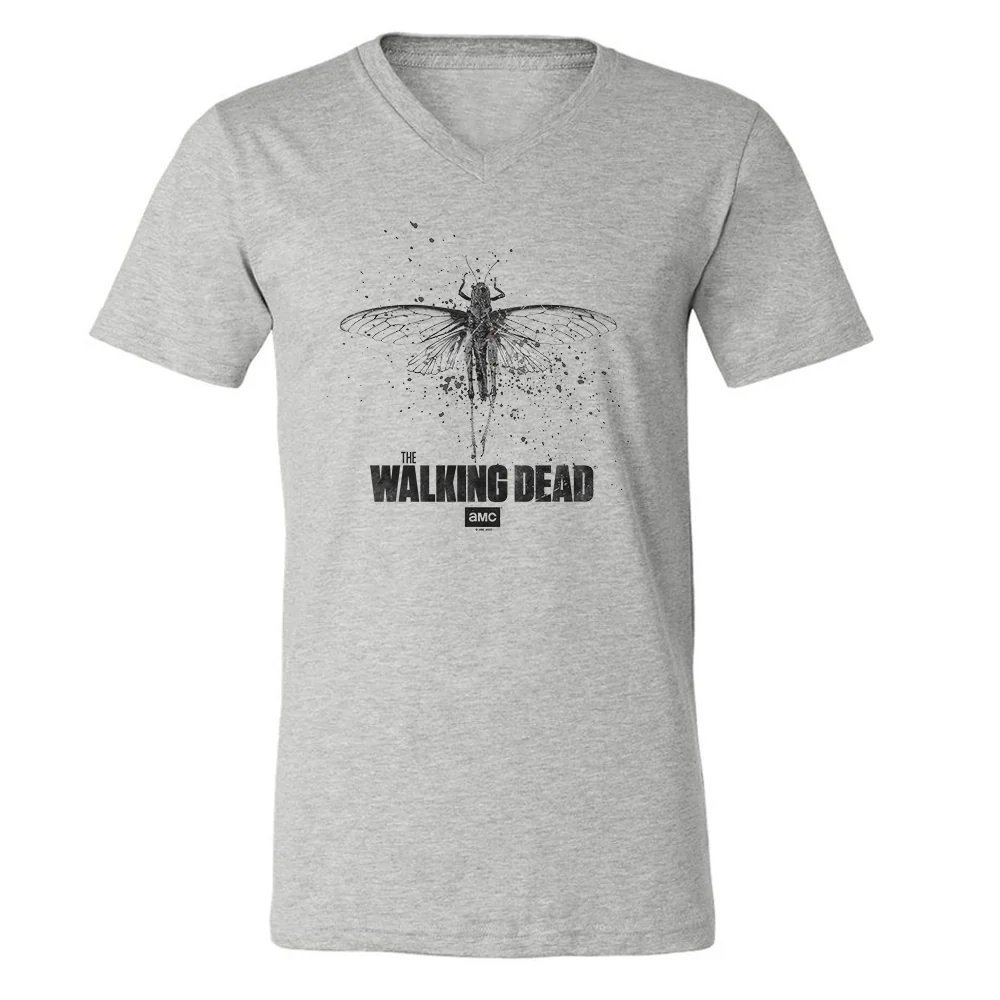 The Walking Dead Locust Adult V-Neck T-Shirt - Image 4