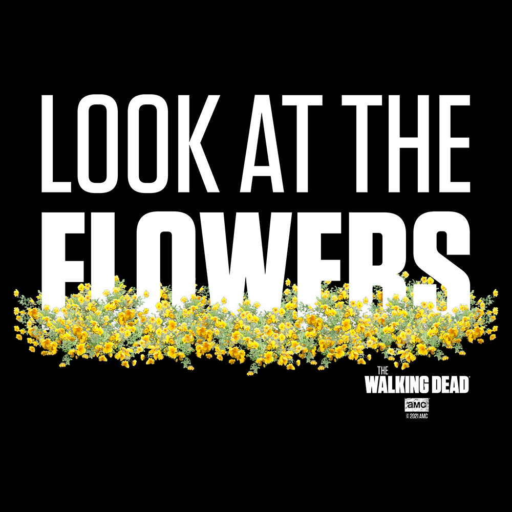 The Walking Dead Look At The Flowers Adult Short Sleeve T-Shirt - Image 2