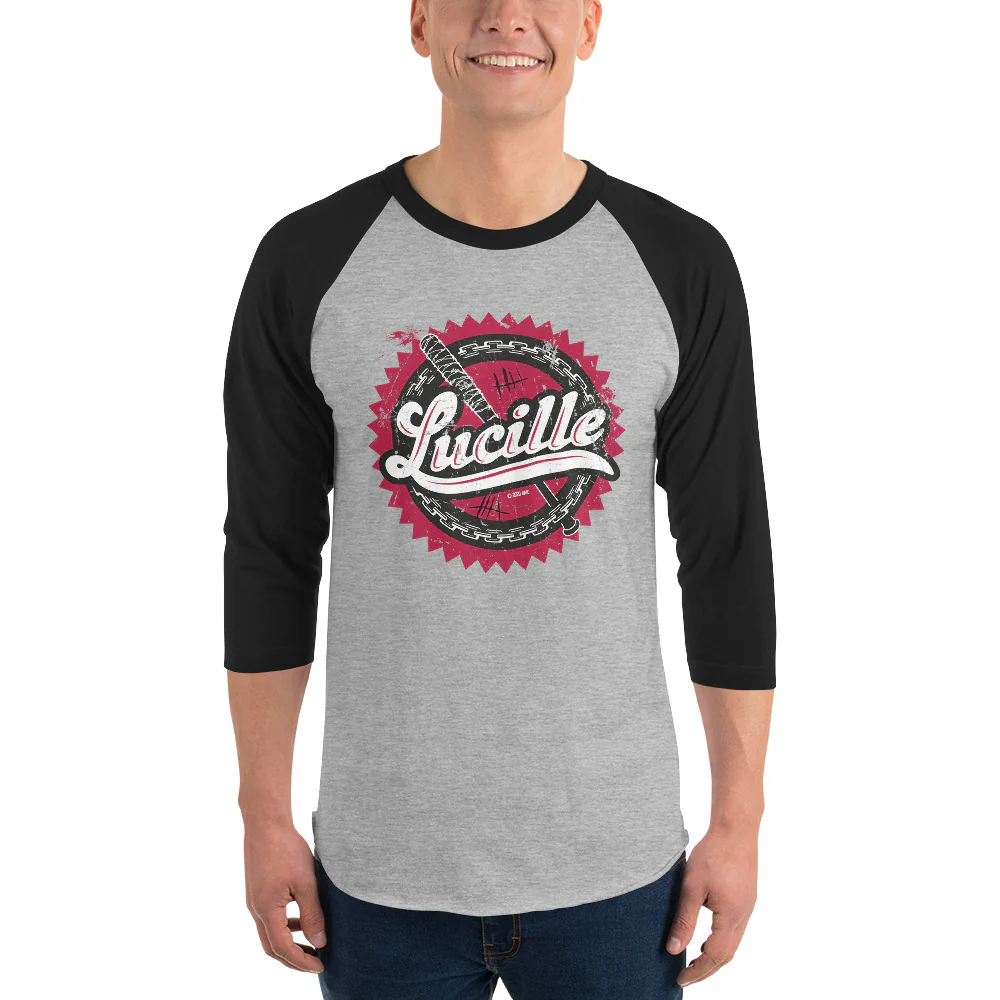 The Walking Dead Lucille 3/4 Sleeve Baseball T-Shirt - Image 2