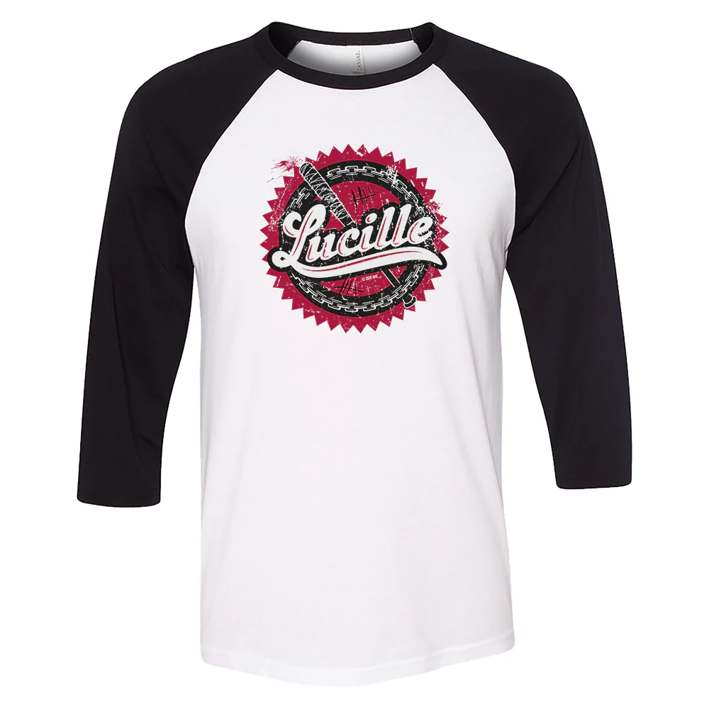 The Walking Dead Lucille 3/4 Sleeve Baseball T-Shirt - Image 4
