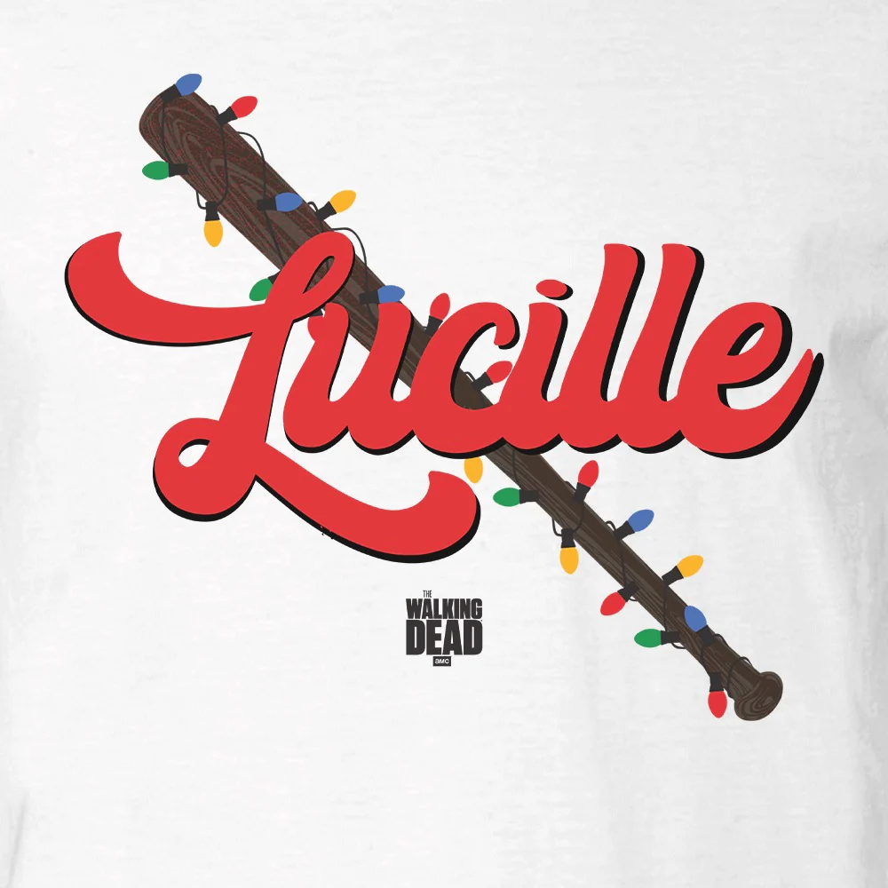 The Walking Dead Lucille Christmas Bat Adult Short Sleeve T-Shirt - Image 2