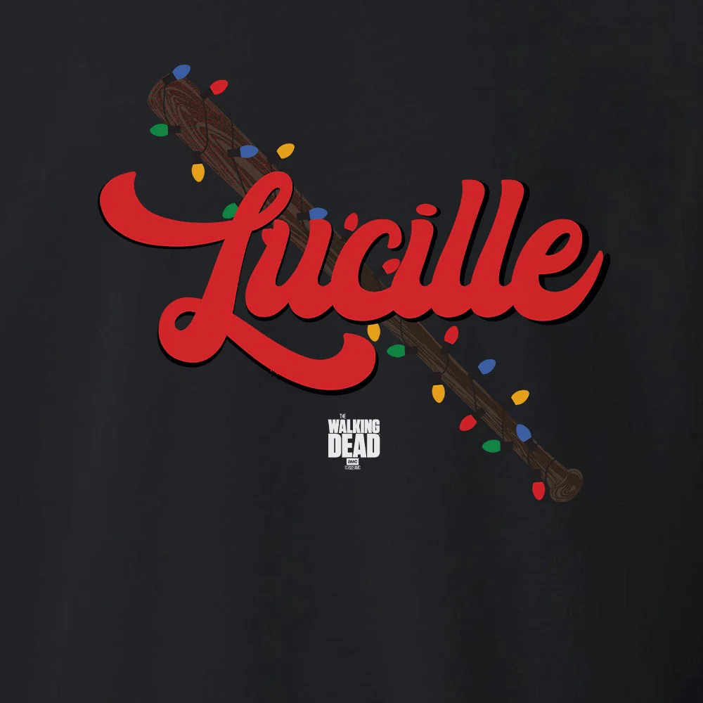 The Walking Dead Lucille Christmas Bat Fleece Crewneck Sweatshirt - Image 2
