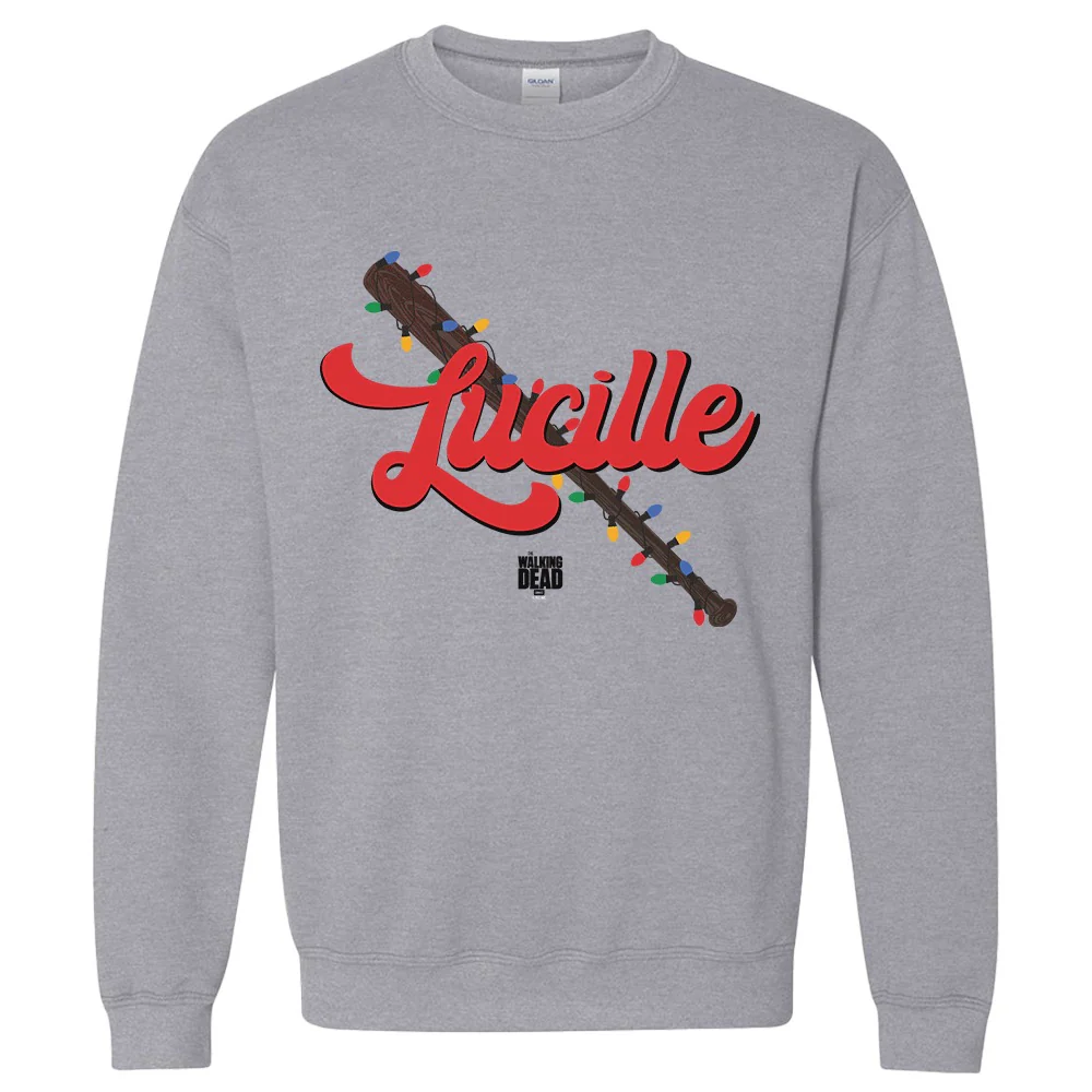 The Walking Dead Lucille Christmas Bat Fleece Crewneck Sweatshirt - Image 3