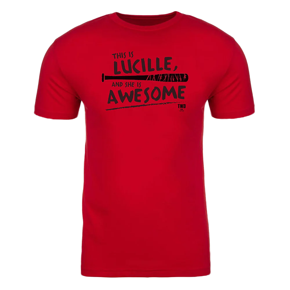 The Walking Dead Lucille Is Awesome Adult Short Sleeve T-Shirt