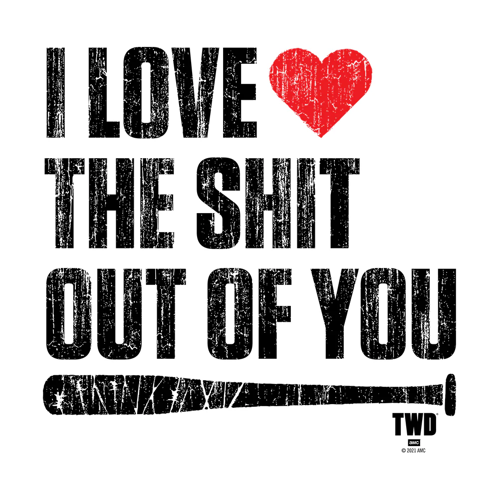 The Walking Dead Lucille Love You Adult Short Sleeve T-Shirt - Image 2