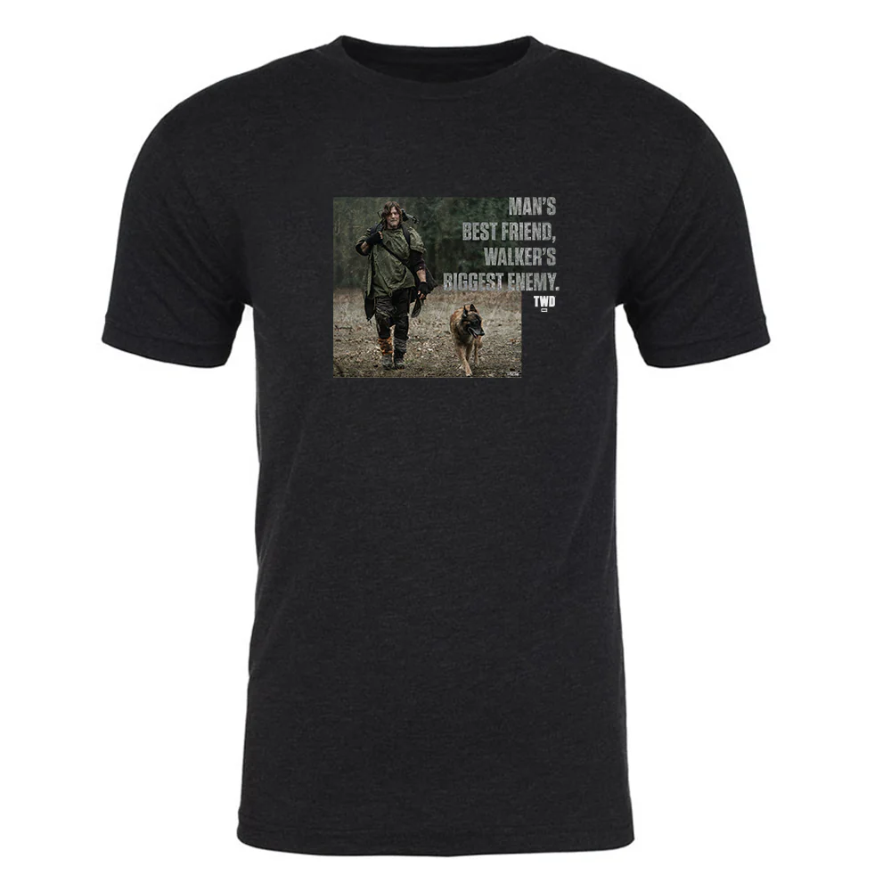 The Walking Dead Man's Best Friend Men's Tri-Blend T-Shirt - Image 2