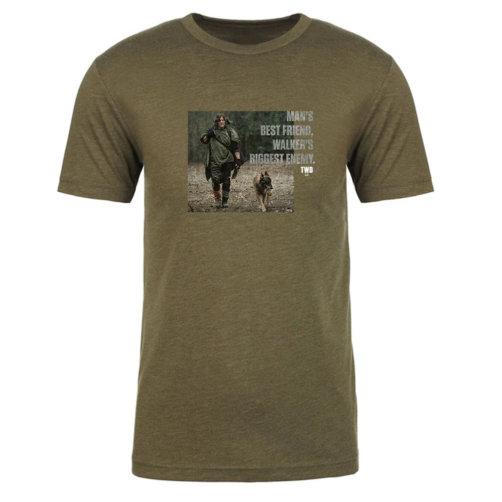 The Walking Dead Man's Best Friend Men's Tri-Blend T-Shirt - Image 3