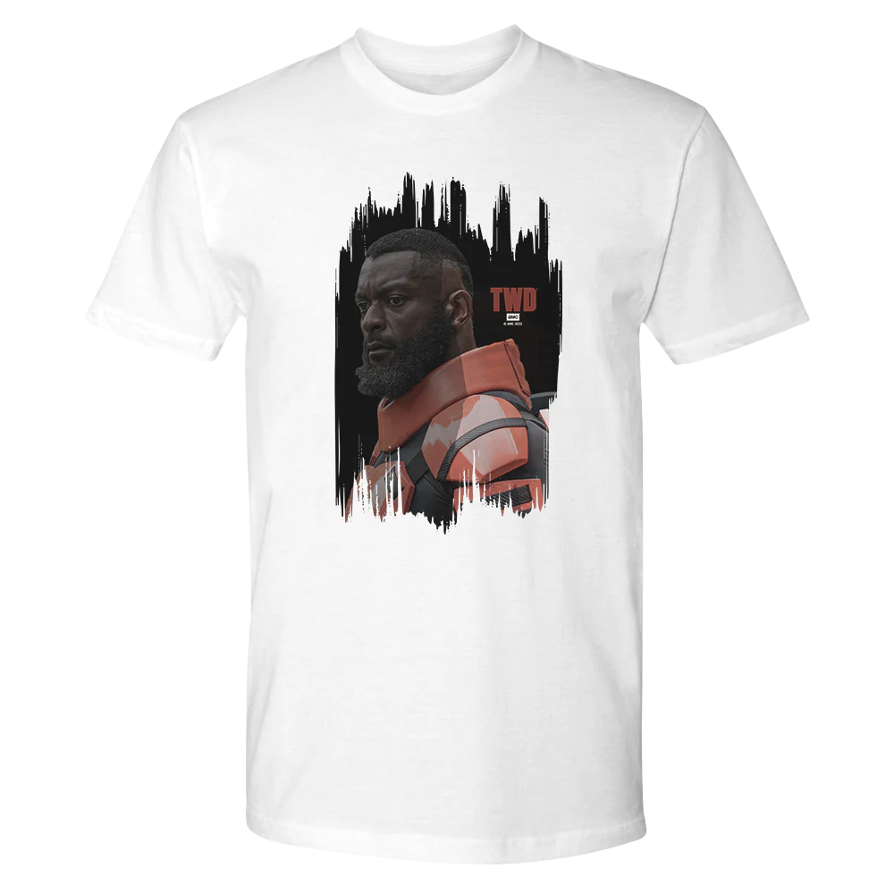 The Walking Dead Mercer Portrait Adult Short Sleeve T-Shirt