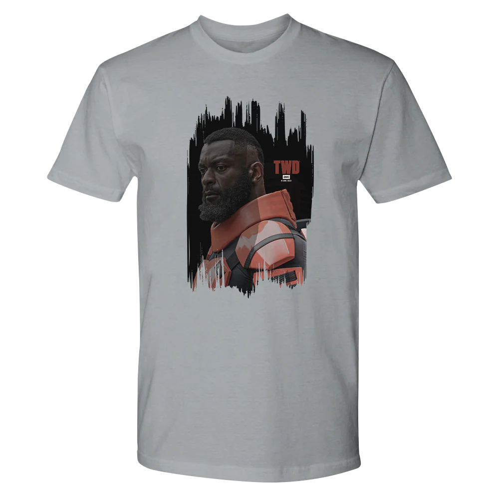The Walking Dead Mercer Portrait Adult Short Sleeve T-Shirt - Image 3