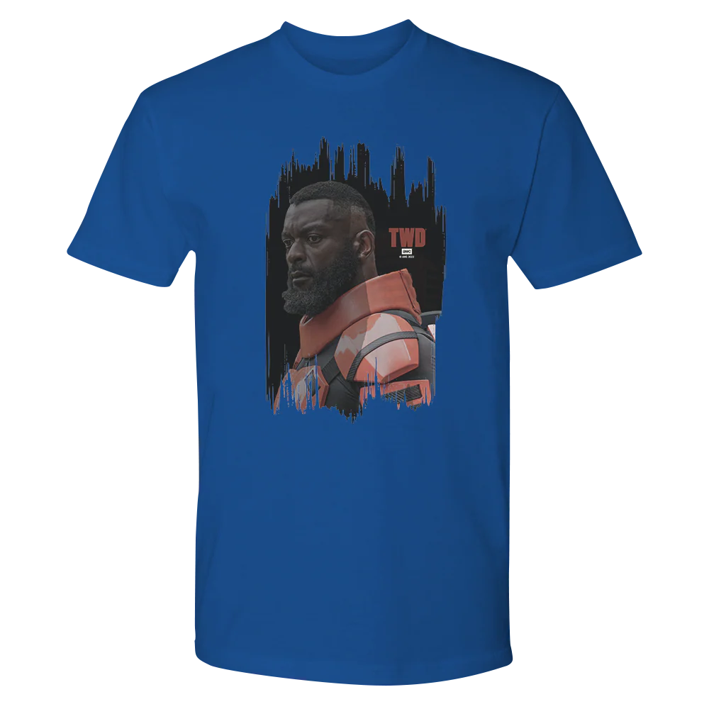 The Walking Dead Mercer Portrait Adult Short Sleeve T-Shirt - Image 4