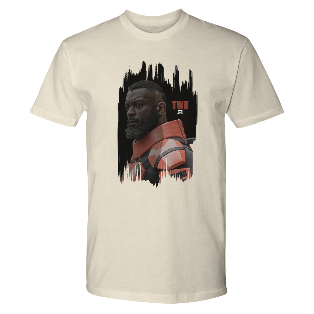 The Walking Dead Mercer Portrait Adult Short Sleeve T-Shirt - Image 5