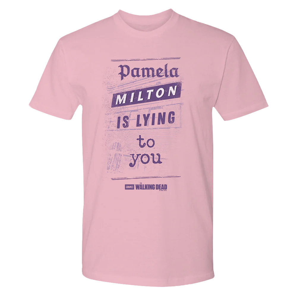 The Walking Dead Milton Newspaper Adult Short Sleeve T-Shirt