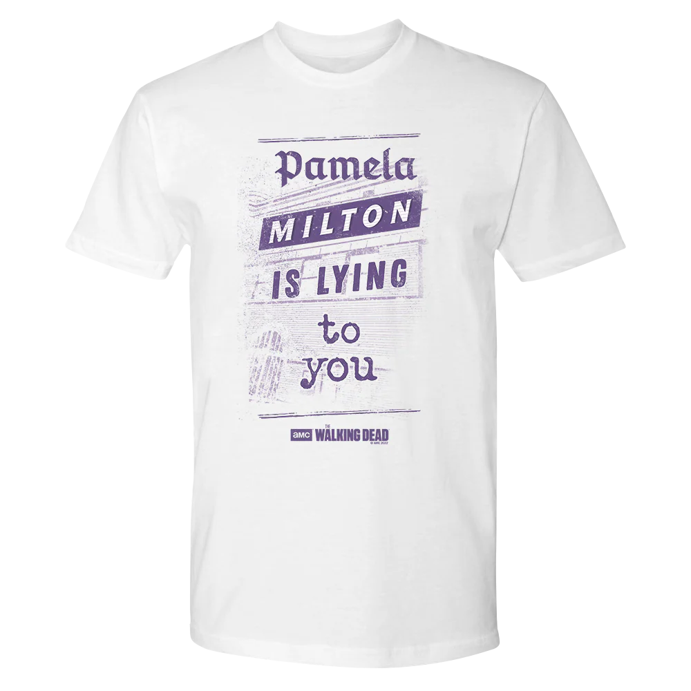 The Walking Dead Milton Newspaper Adult Short Sleeve T-Shirt - Image 3