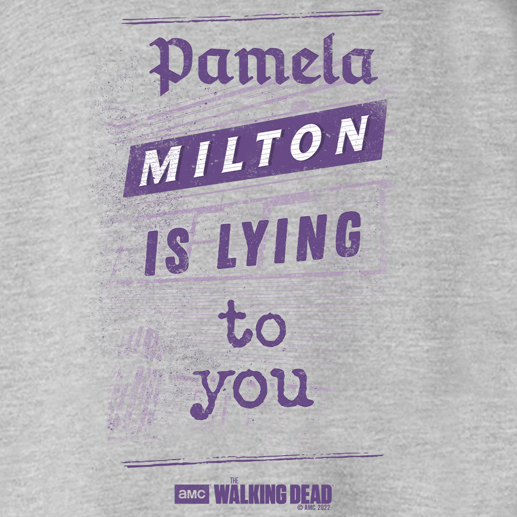 The Walking Dead Milton Newspaper Fleece Hooded Sweatshirt - Image 2