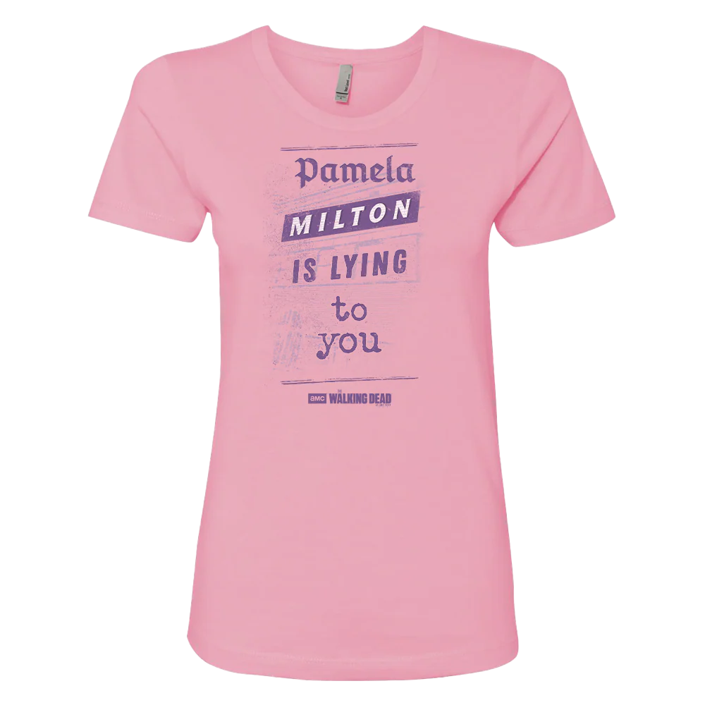 The Walking Dead Milton Newspaper Women's Short Sleeve T-Shirt
