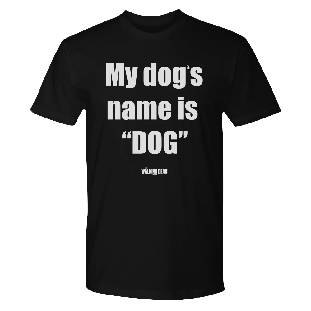 The Walking Dead My Dog's Name Adult Short Sleeve T-Shirt